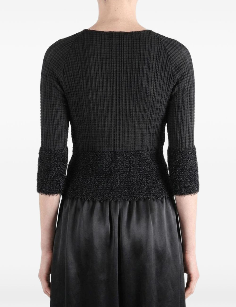 Top plissettato in nero Issey miyake - donna 