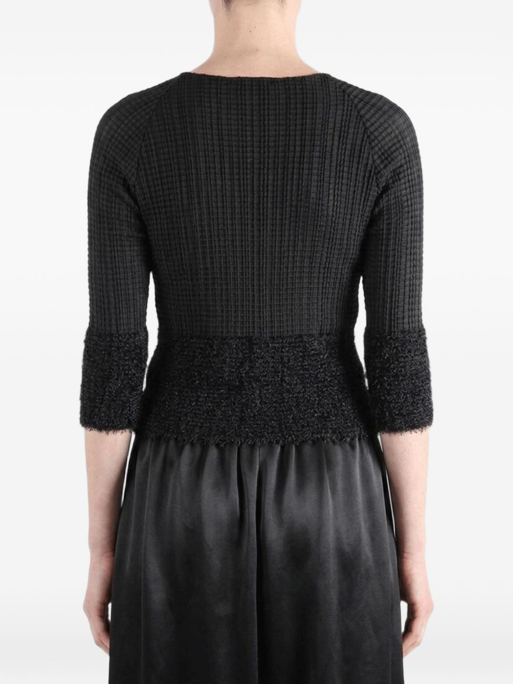 Top plissettato in nero Issey miyake - donna 