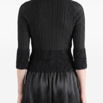 Top plissettato in nero Issey miyake - donna 