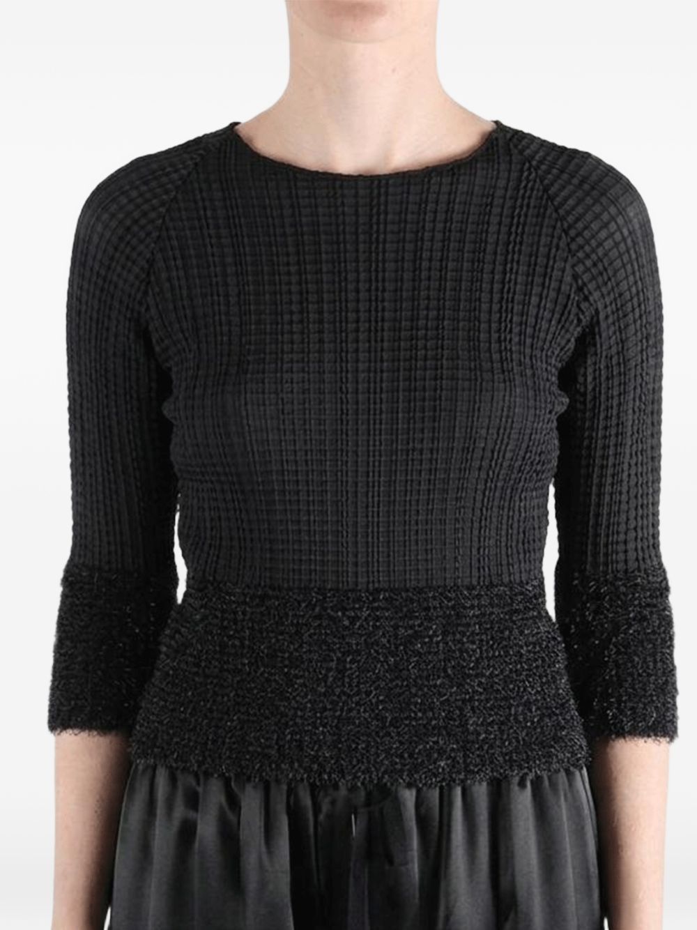 Top plissettato in nero Issey miyake - donna 