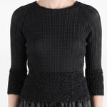 Top plissettato in nero Issey miyake - donna 
