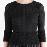 Top plissettato in nero Issey miyake - donna 
