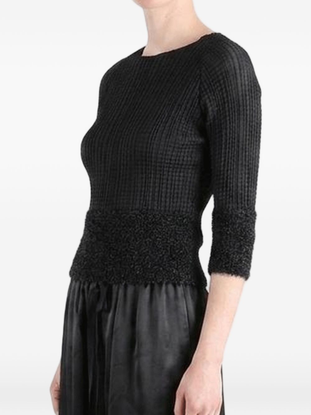 Top plissettato in nero Issey miyake - donna 