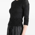 Top plissettato in nero Issey miyake - donna 