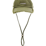 Cappello con orlo sfrangiato in verde Jacquemus - unisex 