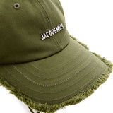 Cappello con orlo sfrangiato in verde Jacquemus - unisex 