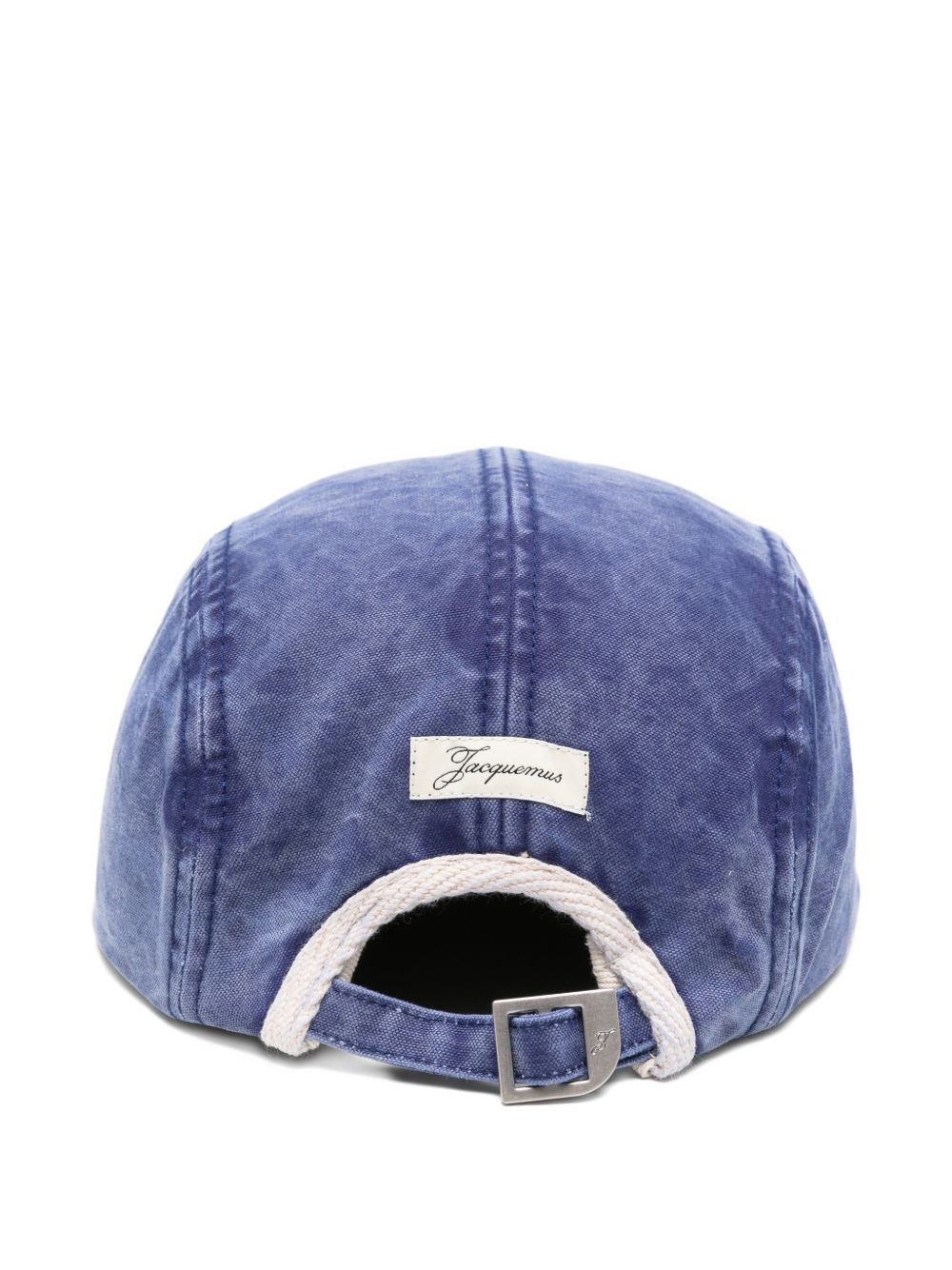 Cappellino con logo corsivo in blu Jacquemus - unisex 