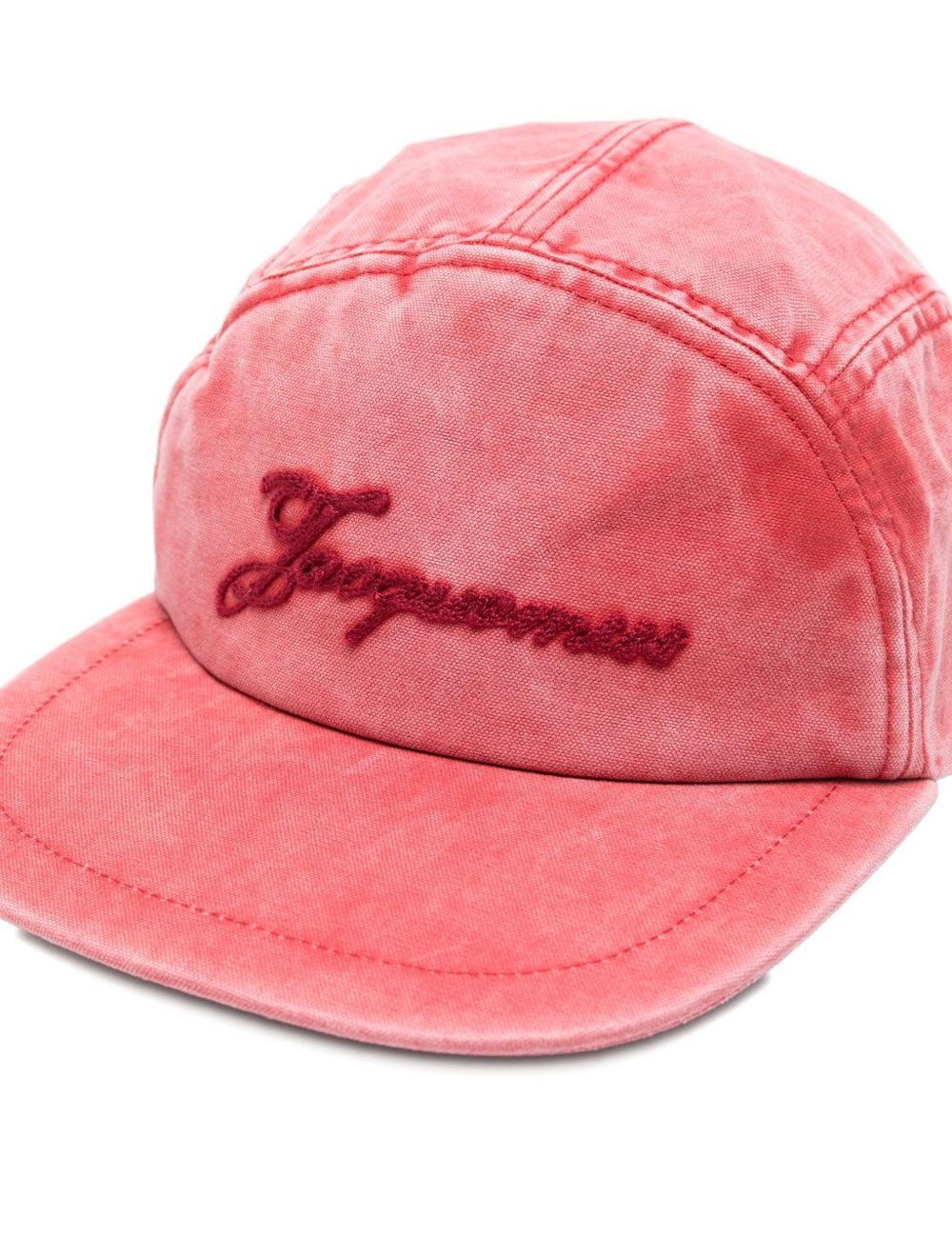 Cappellino da baseball in cotone ricamato in rosso Jacquemus - unisex 