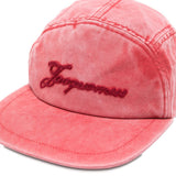 Cappellino da baseball in cotone ricamato in rosso Jacquemus - unisex 