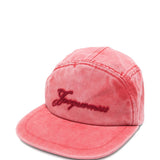 Cappellino da baseball in cotone ricamato in rosso Jacquemus - unisex 