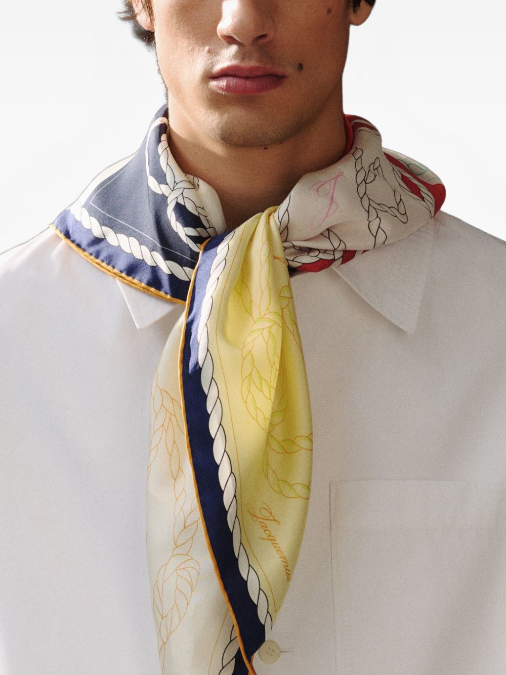 Foulard  le foulard a rayures in multicolore Jacquemus - unisex 