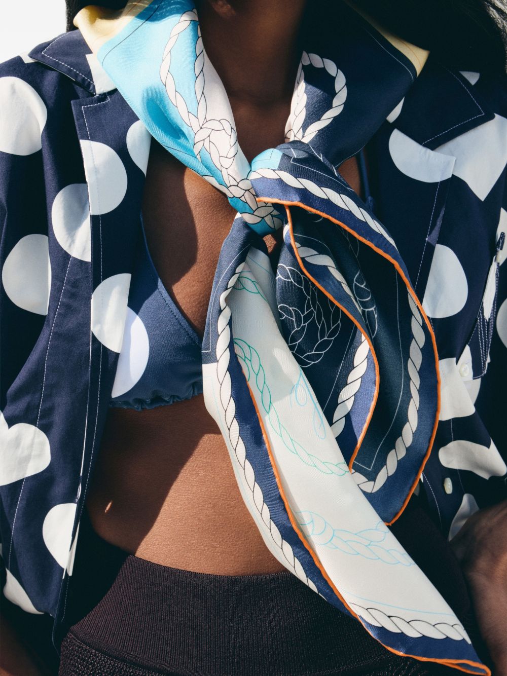 Foulard  le foulard a rayures in multicolore Jacquemus - unisex 