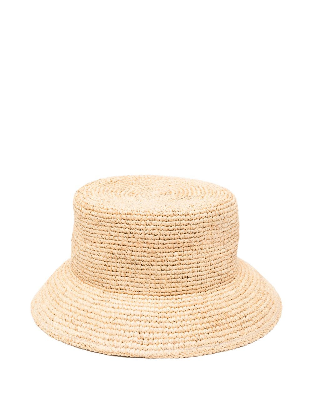 Cappello in raffia con logo della peste in beige Jacquemus - donna 
