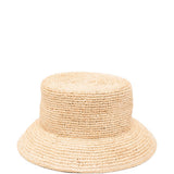 Cappello in raffia con logo della peste in beige Jacquemus - donna 