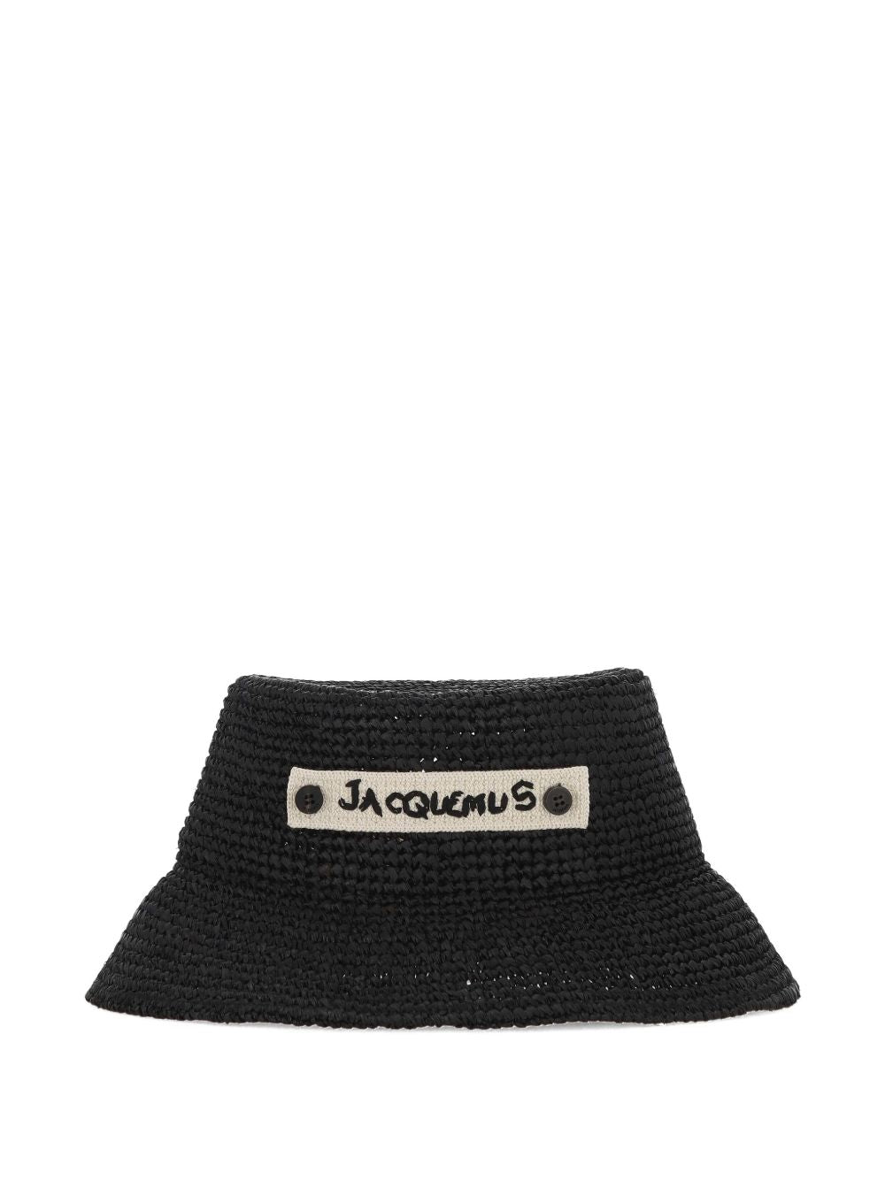 Cappello bucket intrecciato le bob plage in nero Jacquemus - unisex 
