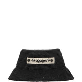 Cappello bucket intrecciato le bob plage in nero Jacquemus - unisex 