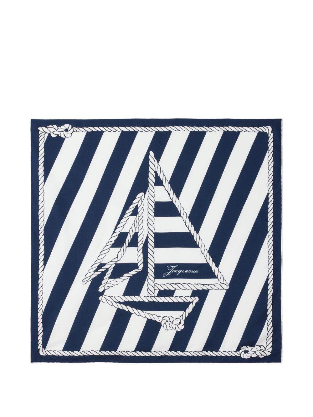 Foulard le foulard bateau corde in blu Jacquemus - unisex 
