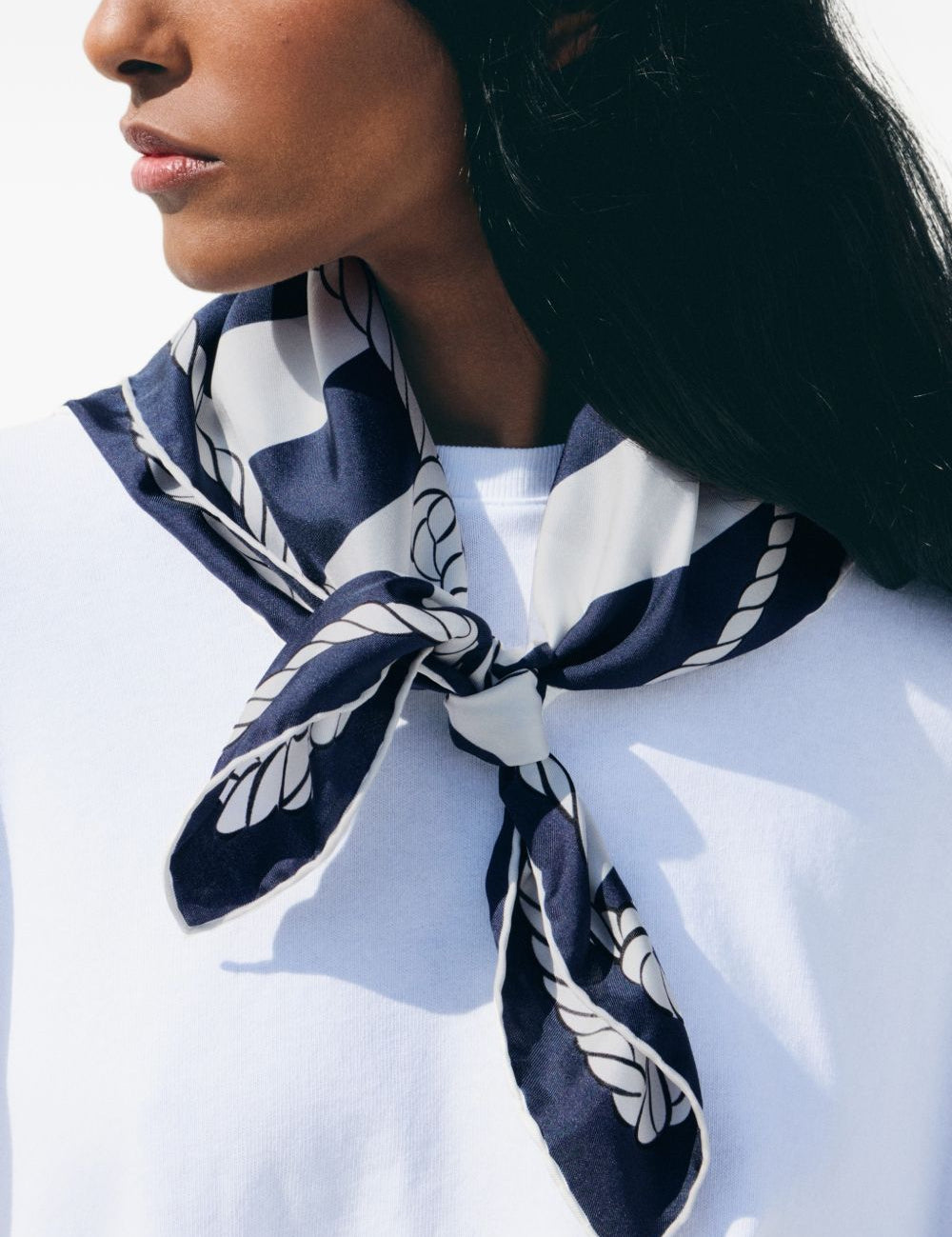 Foulard le foulard bateau corde in blu Jacquemus - unisex 