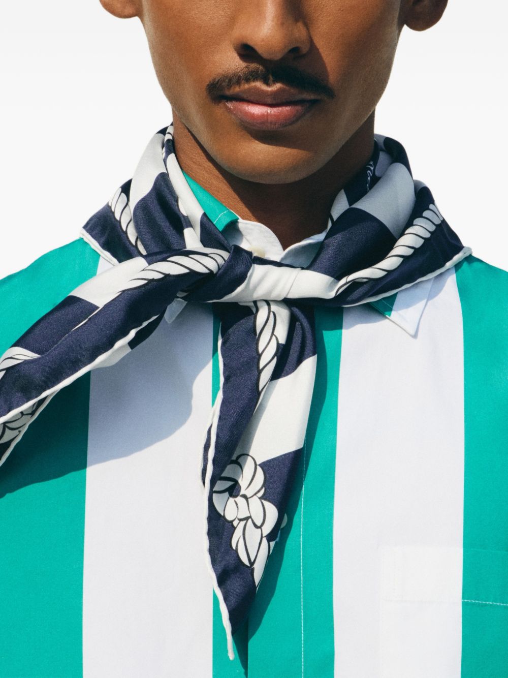 Foulard le foulard bateau corde in blu Jacquemus - unisex 
