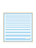 Jacquemus blue and white striped foulard - unisex