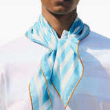 Foulard le foulard a rayures  in bianco e blu Jacquemus - unisex 