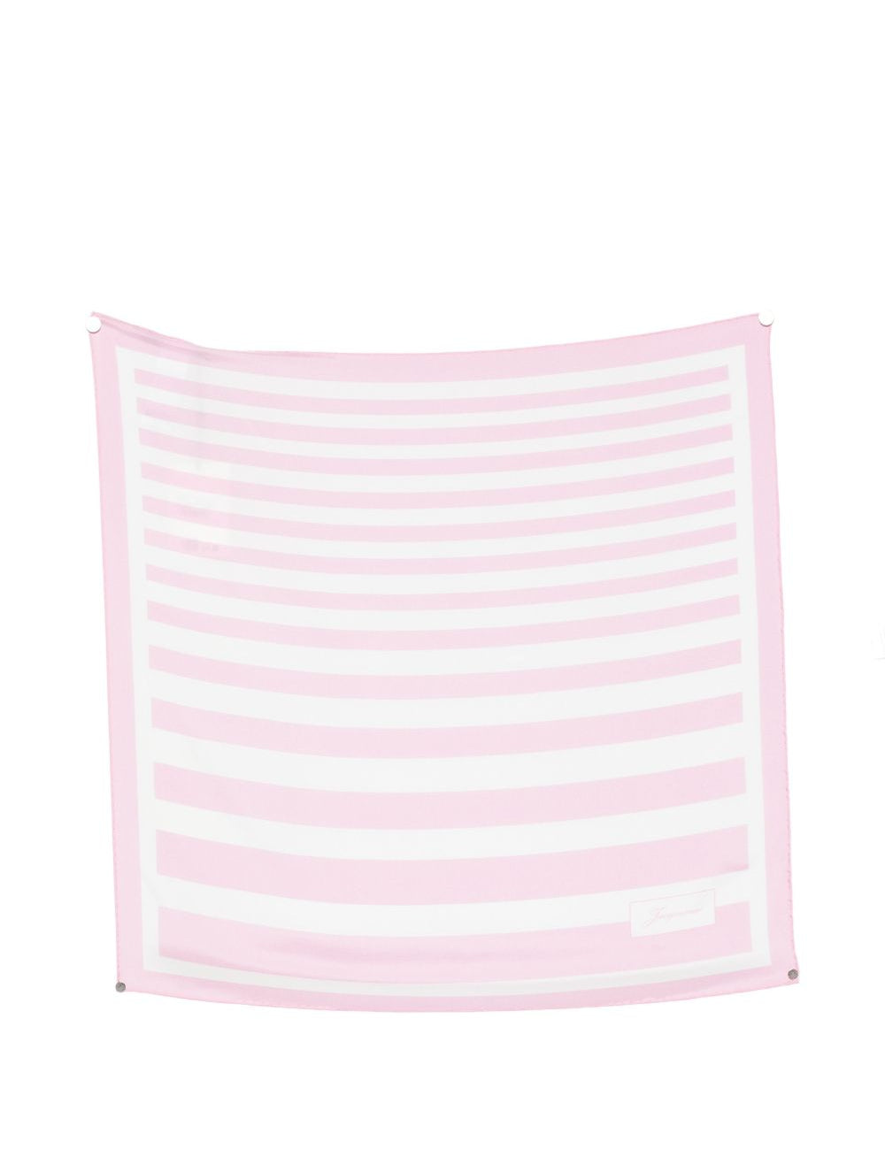 Foulard a righe rayures in bianco e rosa Jacquemus - unisex 