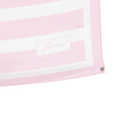 Foulard a righe rayures in bianco e rosa Jacquemus - unisex 