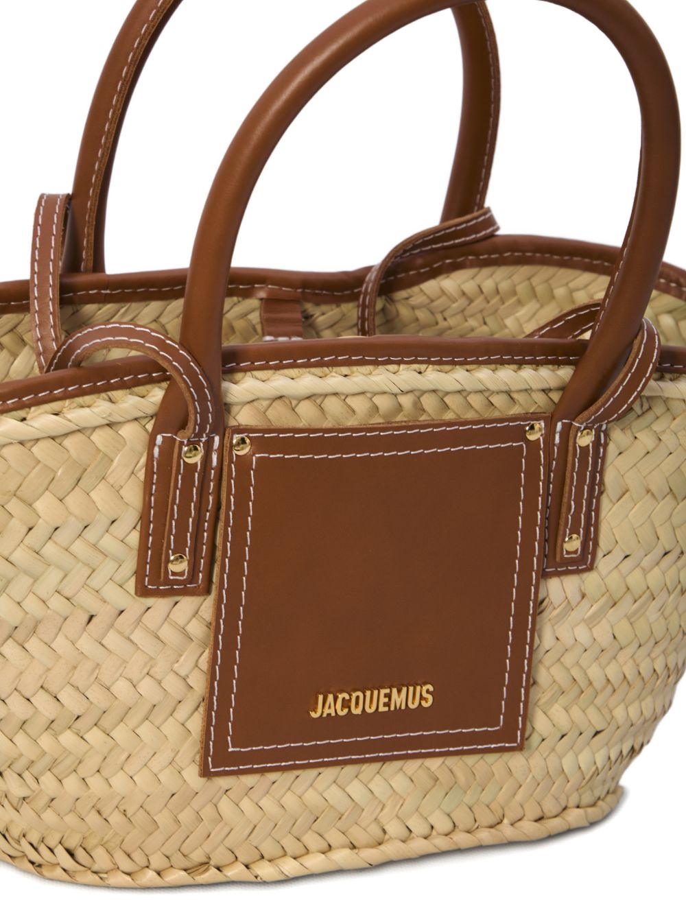 Borsa da spiaggia Soli piccola in marrone Jacquemus - donna 