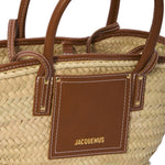 Borsa da spiaggia Soli piccola in marrone Jacquemus - donna 
