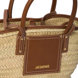 Borsa da spiaggia Soli piccola in marrone Jacquemus - donna 