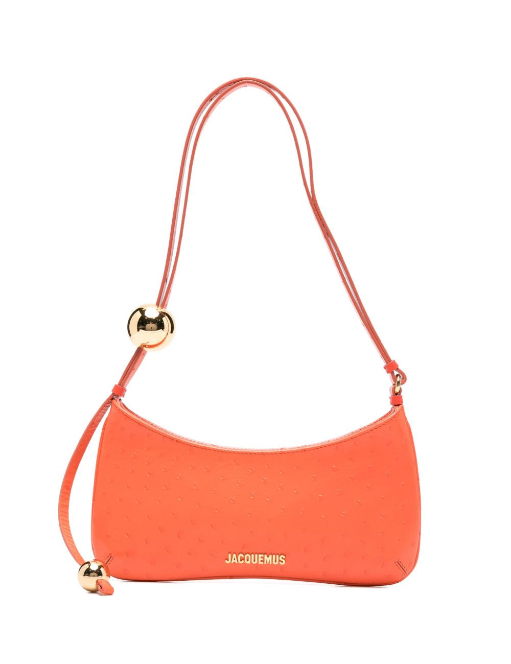 Borsa a spalla Le Bisou Perle in arancione Jacquemus - donna 