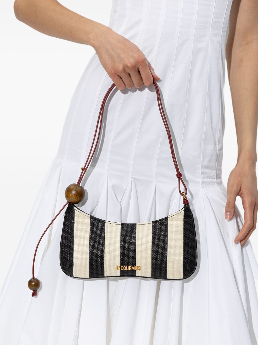 Borsa le bisou perle a righe multicolore Jacquemus - donna 