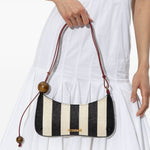 Borsa le bisou perle a righe multicolore Jacquemus - donna 