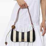 Borsa le bisou perle a righe multicolore Jacquemus - donna 