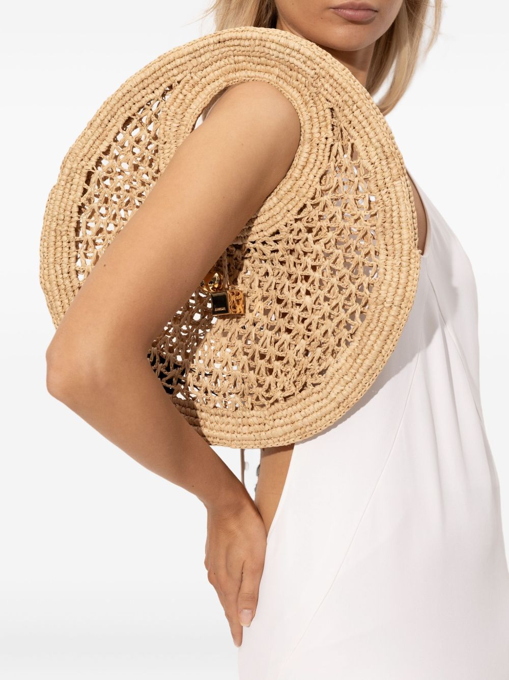 Borsa le petit rond spiaggia in beige Jacquemus - donna 
