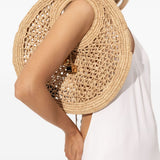 Borsa le petit rond spiaggia in beige Jacquemus - donna 