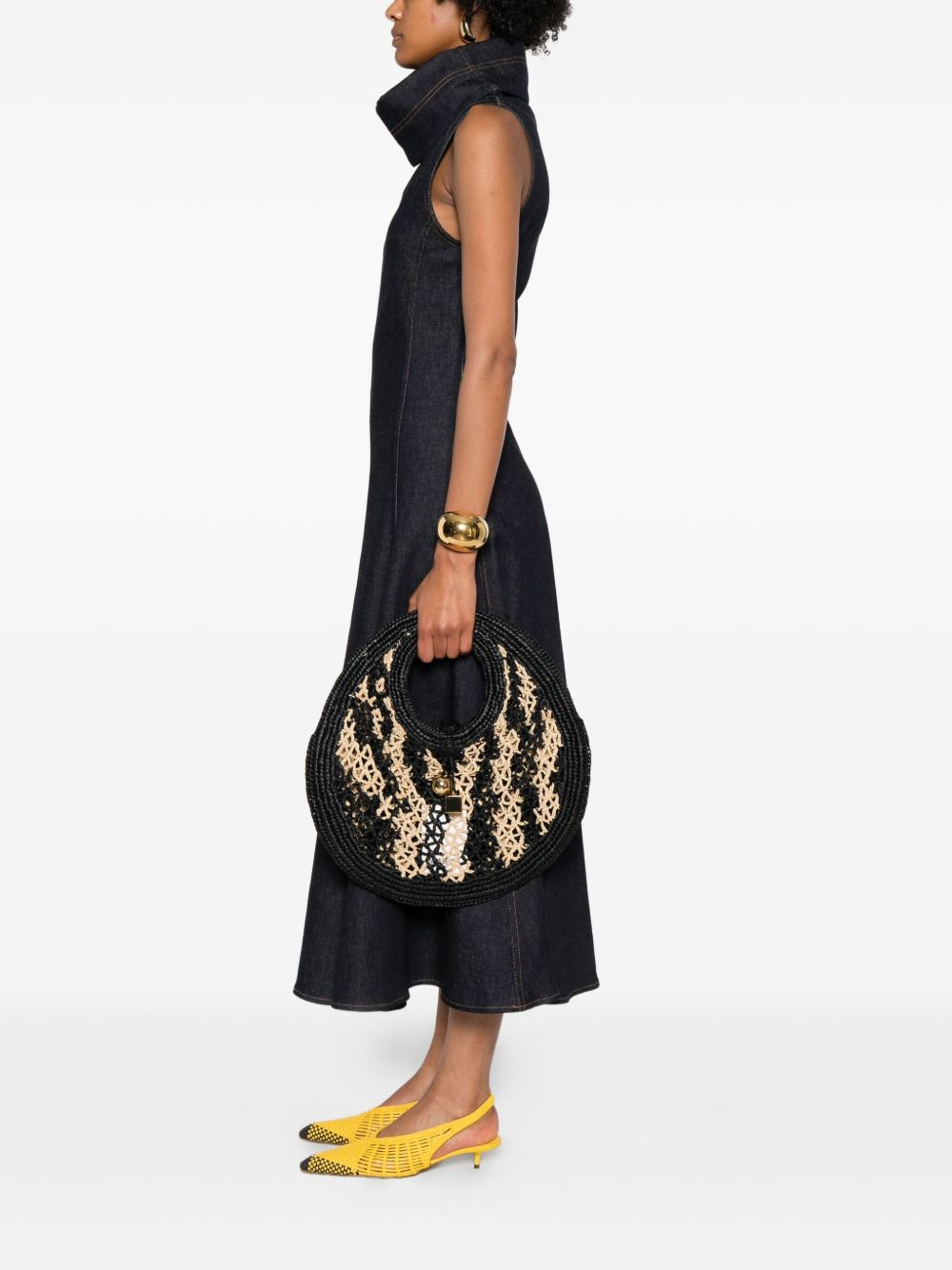 Borsa le petit rond spiaggia in nero Jacquemus - donna 