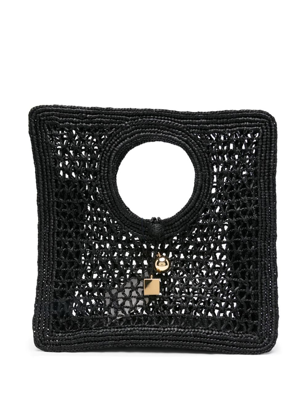Borsa a mano le petite carre spiaggia in nero Jacquemus - donna 