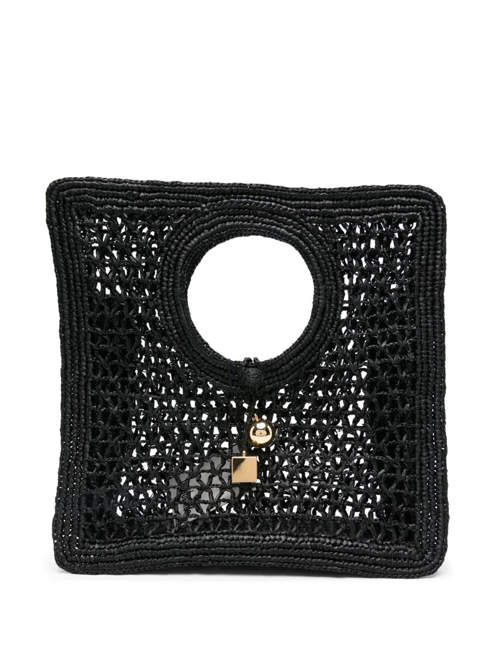 Borsa a mano le petite carre spiaggia in nero Jacquemus - donna 
