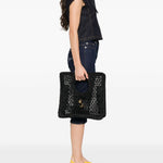 Borsa a mano le petite carre spiaggia in nero Jacquemus - donna 