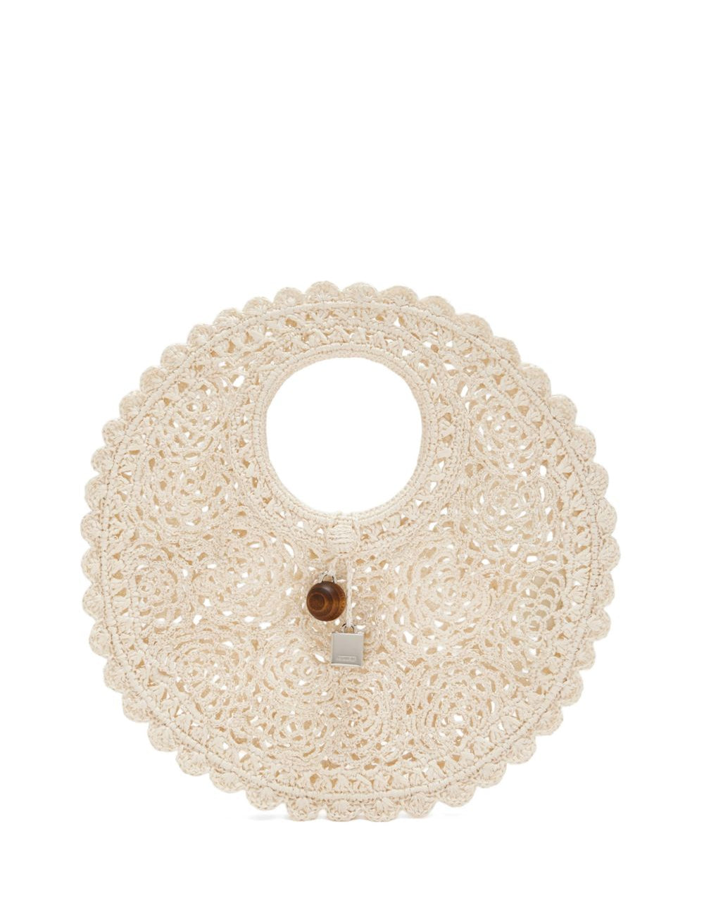 Borsa da spiaggia le petit ronde in avorio Jacquemus - donna 