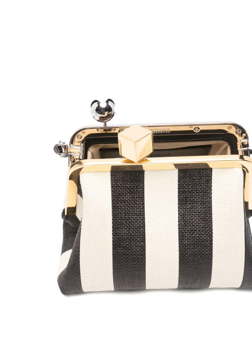 Clutch le berlingot in nero e bianco Jacquemus - donna 