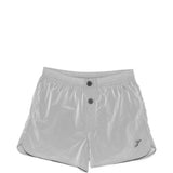 Pantaloncini da bagno con logo ricamato in argento Jacquemus - uomo 