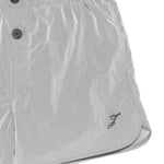 Pantaloncini da bagno con logo ricamato in argento Jacquemus - uomo 