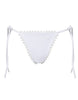 Slip bikini con laccetti laterali in bianco Jacquemus - donna