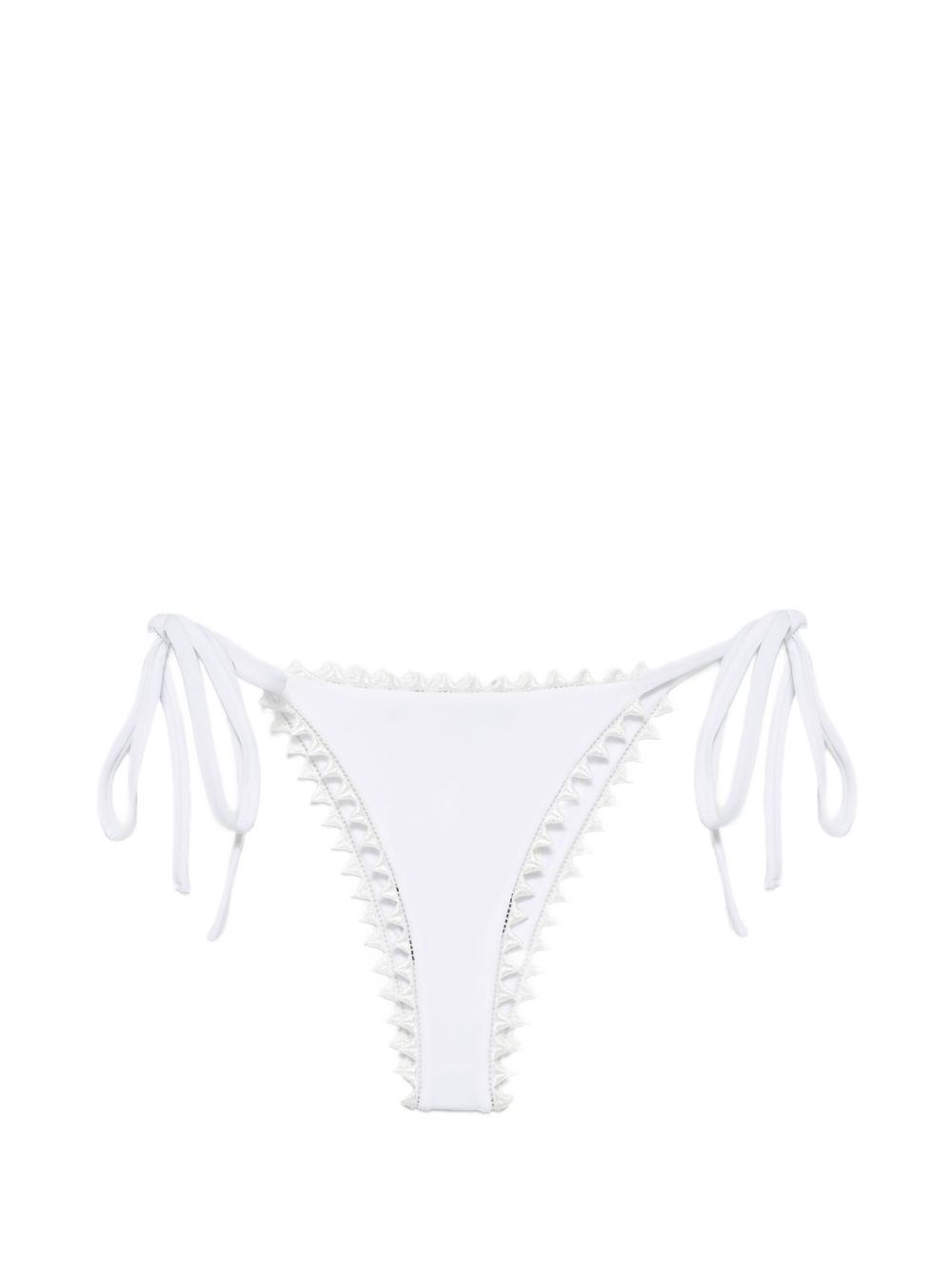 Slip bikini con laccetti laterali in bianco Jacquemus - donna 