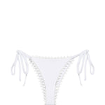 Slip bikini con laccetti laterali in bianco Jacquemus - donna 