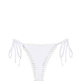 Slip bikini con laccetti laterali in bianco Jacquemus - donna 