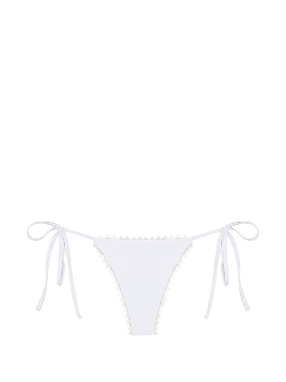Slip bikini con laccetti laterali in bianco Jacquemus - donna 