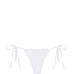 Slip bikini con laccetti laterali in bianco Jacquemus - donna 
